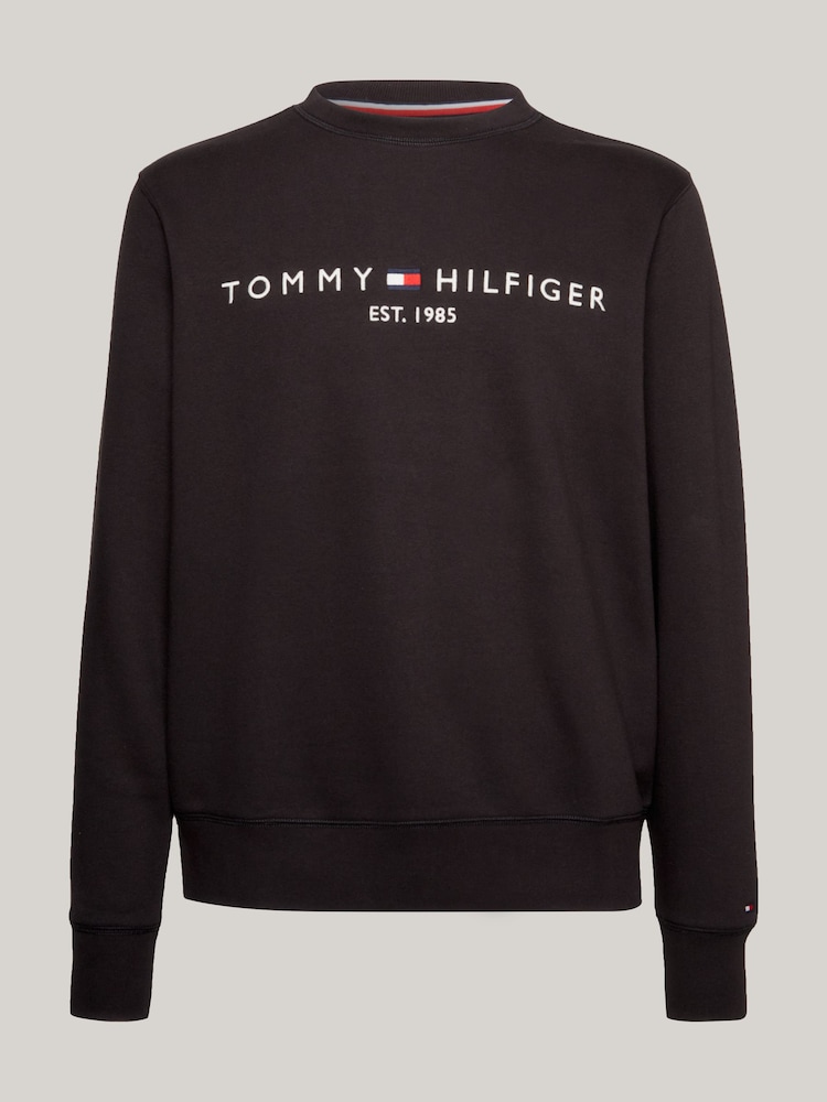 Tommy Hilfiger Black Logo Sweatshirt - Image 7 of 7 Tommy Hilfiger Black Logo Sweatshirt - Image 7 of 7