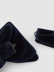 Reiss Navy Hike Velvet Bow Tie - Image 3 of 5