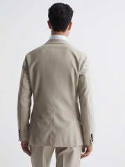 Reiss Stone Fine Modern Fit Single Breasted Wool Blazer - Image 5 of 6