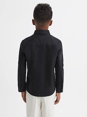 Reiss Black Greenwich 3-9 yrs Button Down Oxford Shirt - Image 5 of 6