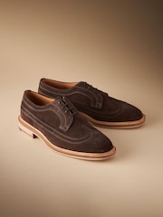 Brown Suede Sanders for Next Longwing Brogue Shoes - Image 2 of 7