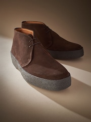 Brown Suede Sanders for Next Crepe Chukka Boots - Image 5 of 8