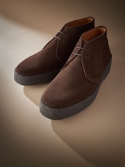 Brown Suede Sanders for Next Crepe Chukka Boots - Image 6 of 8
