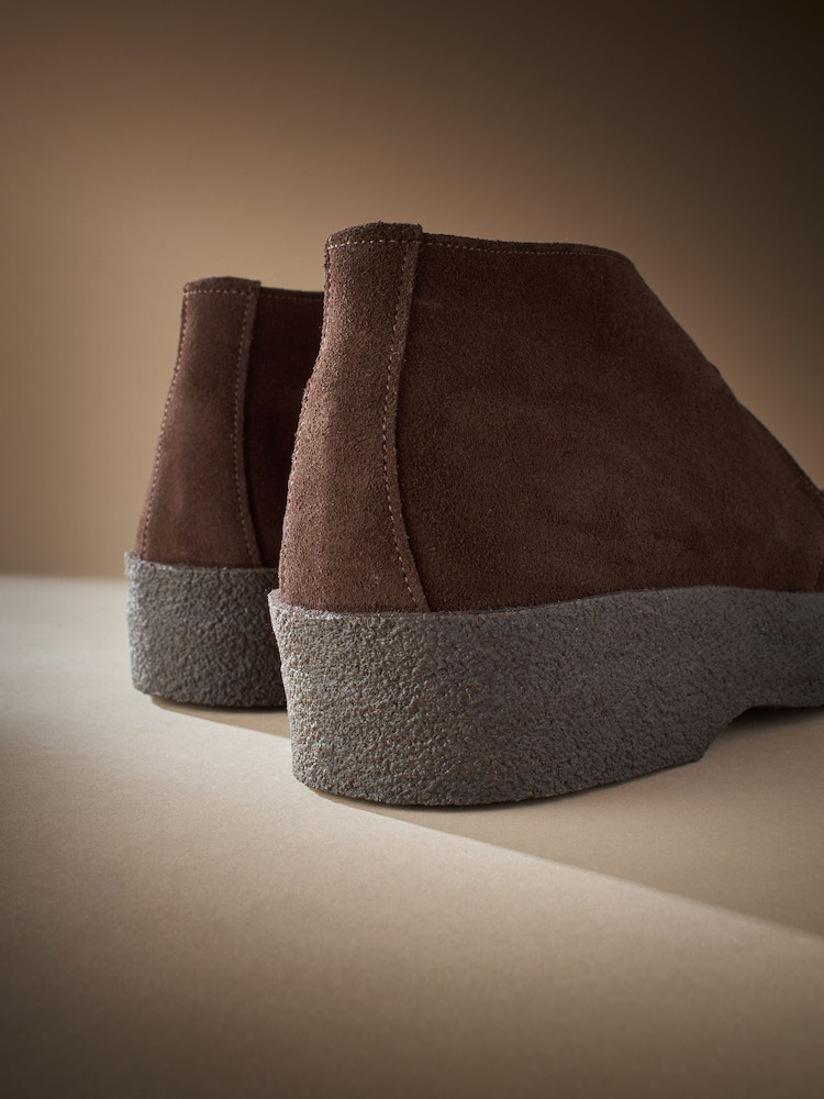Brown Suede Sanders for Next Crepe Chukka Boots - Image 8 of 8