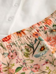 Orange Floral Baby Top And Leggings Set - Image 5 of 5