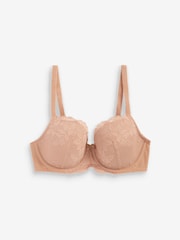 Navy/Praline Nude Pad Balcony DD+ Lace Bras 2 Pack - Image 6 of 8