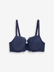 Navy/Praline Nude Pad Balcony DD+ Lace Bras 2 Pack - Image 7 of 8
