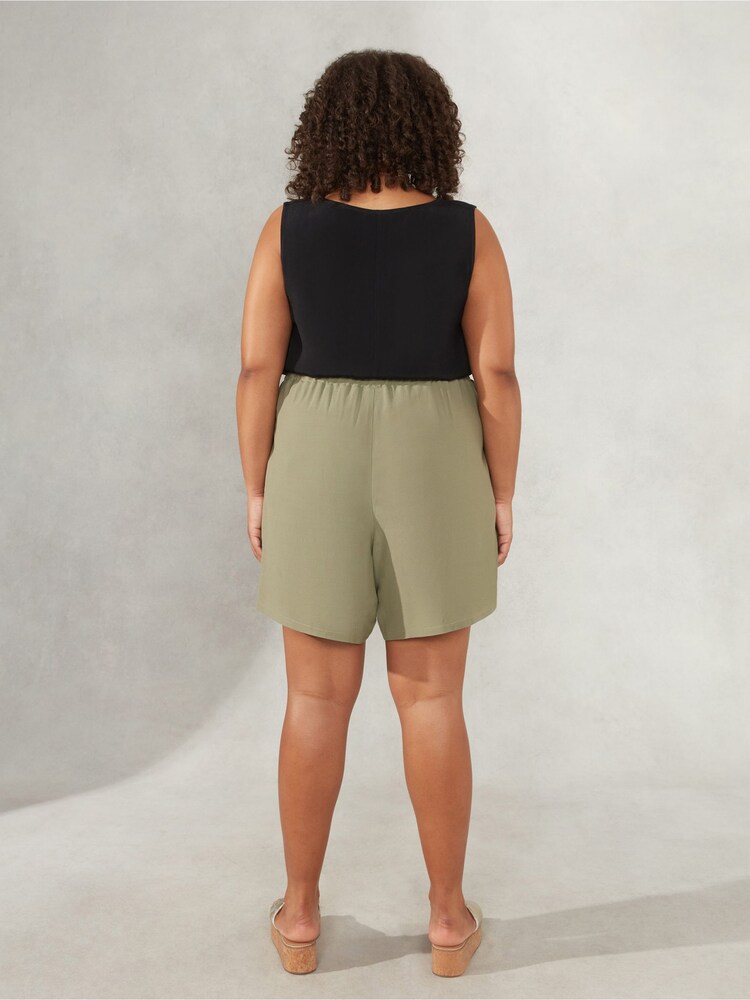 Live Unlimited Curve - Khaki Green Shorts - Image 2 of 3