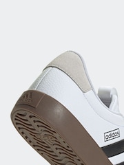 adidas White/Black VL Court Trainers - Image 12 of 12