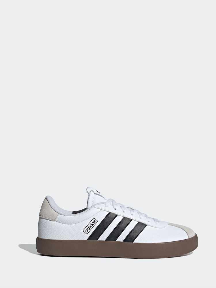 adidas White/Black Vl Court 3.0 Trainers - Image 13 of 13