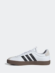 adidas White/Black VL Court Trainers - Image 6 of 12