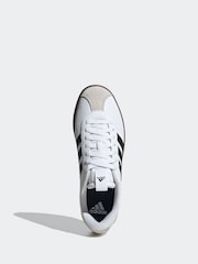 adidas White/Black VL Court Trainers - Image 9 of 12