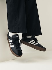 adidas Black/White VL Court Trainers - Image 1 of 11