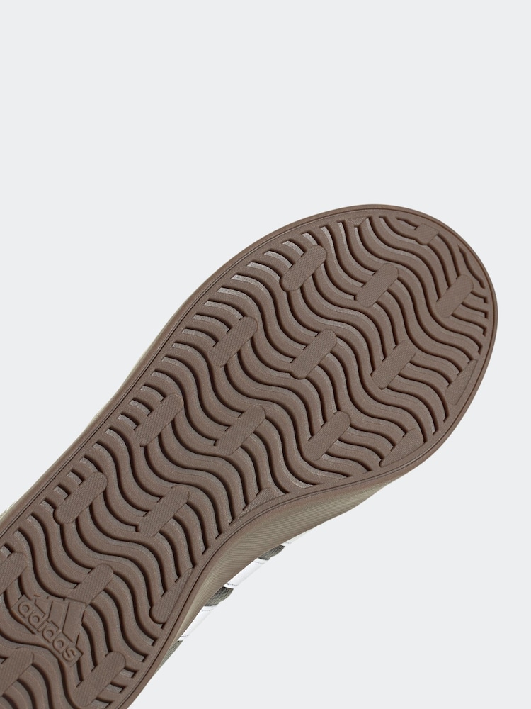 adidas Black/White VL Court Trainers - Image 11 of 11