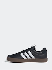 adidas Black/White VL Court Trainers - Image 5 of 11