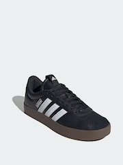 adidas Black/White VL Court Trainers - Image 6 of 11
