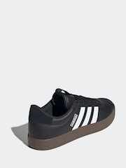 adidas Black/White VL Court Trainers - Image 7 of 11