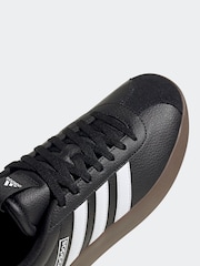adidas Black/White VL Court Trainers - Image 10 of 11