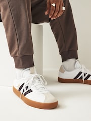 adidas White Ground VL Court Trainers - Image 1 of 10