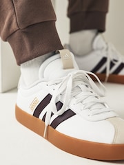 adidas White Ground VL Court Trainers - Image 2 of 10