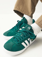 adidas Green/White Sportswear VL Court Trainers - Image 1 of 9
