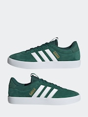 adidas Green/White Sportswear VL Court Trainers - Image 6 of 9