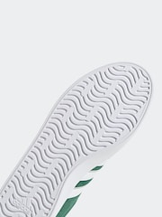 adidas Green/White Sportswear VL Court Trainers - Image 9 of 9