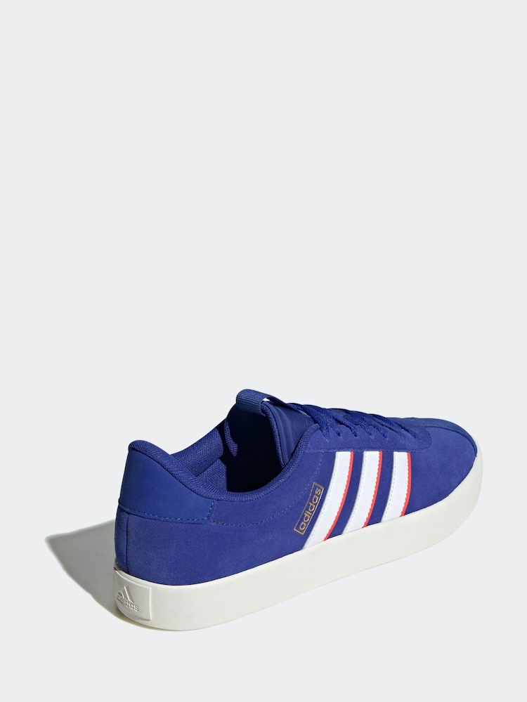 adidas Blue/White Sportswear VL Court Trainers - Image 1 of 7