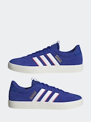 adidas Blue/White Sportswear VL Court Trainers - Image 3 of 7