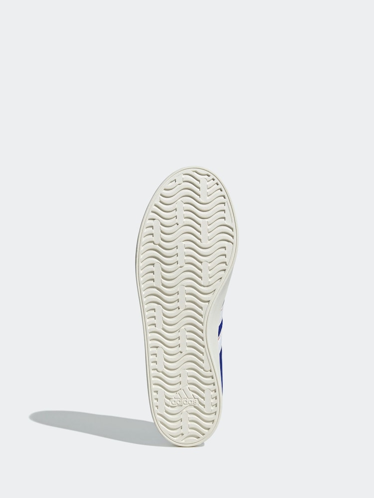 adidas Blue/White Sportswear VL Court Trainers - Image 4 of 7