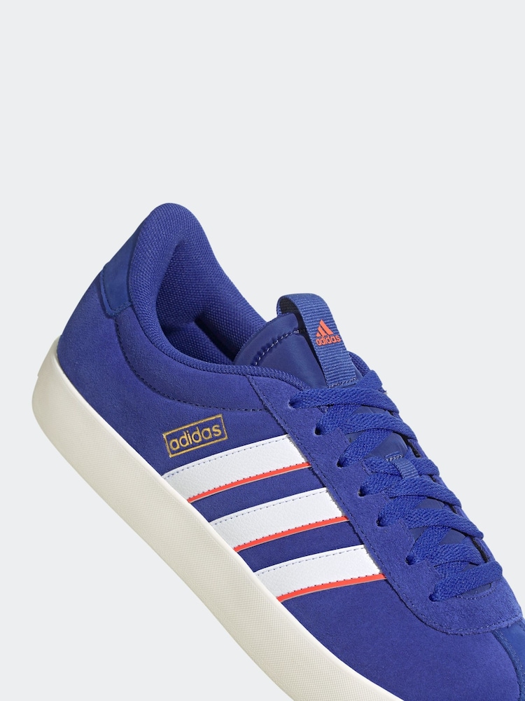 adidas Blue/White Sportswear VL Court Trainers - Image 5 of 7