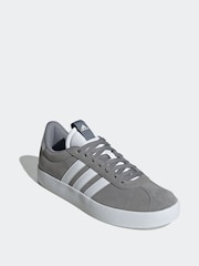 adidas Grey/White VL Court Trainers - Image 4 of 10