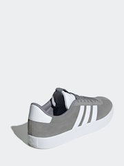 adidas Grey/White VL Court Trainers - Image 5 of 10