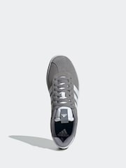 adidas Grey/White VL Court Trainers - Image 7 of 10