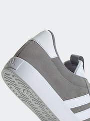 adidas Grey/White VL Court Trainers - Image 9 of 10