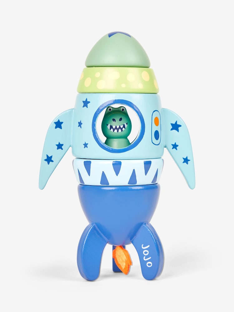 JoJo Maman Bébé Magnetic Dino Rocket Stacker - Image 8 of 8