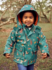 JoJo Maman Bébé Khaki The Gruffalo Print Cosy Fisherman Jacket - Image 1 of 8