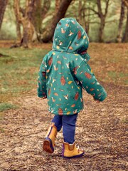 JoJo Maman Bébé Khaki The Gruffalo Print Cosy Fisherman Jacket - Image 2 of 8