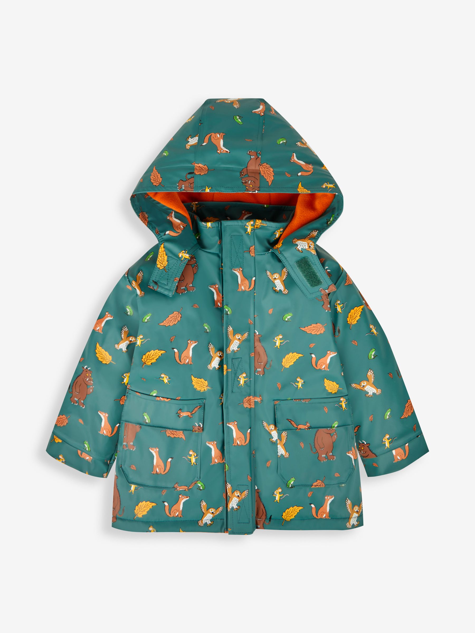 Buy JoJo Maman Bebe Khaki The Gruffalo Print Cosy Fisherman Jacket from Next Luxembourg
