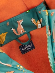 JoJo Maman Bébé Khaki The Gruffalo Print Cosy Fisherman Jacket - Image 8 of 8
