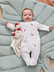 JoJo Maman Bébé Plush Fox Comforter - Image 3 of 6