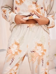 Bath & Body Works Green Floral Cosy Fleece Lounge Pyjamas - Image 4 of 7