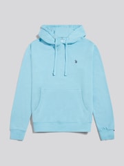 U.S. Polo Assn. Light Blue Mens Double Horsemen Loopback Hoodie - Image 1 of 4