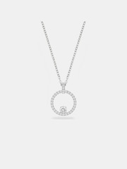 Swarovski Silver Tone Rhodium Plated Creativity Circle Pendant - Image 1 of 5