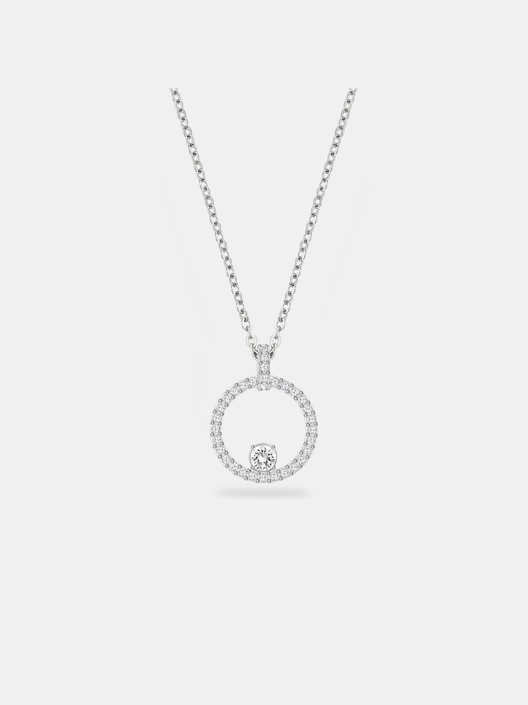Swarovski Silver Tone Rhodium Plated Creativity Circle Pendant - Image 1 of 5