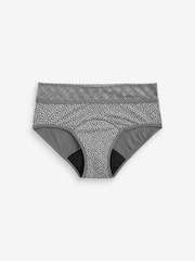 Print/Plain Short Medium Flow Period Knickers 2 Pack - Image 7 of 9