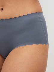 Navy Blue Midi No VPL Scallop Edge Knickers - Image 3 of 4