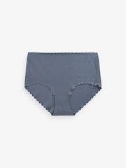 Navy Blue Midi No VPL Scallop Edge Knickers - Image 4 of 4