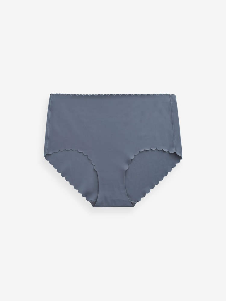 Navy Blue Midi No VPL Scallop Edge Knickers - Image 4 of 4 Navy Blue Midi No VPL Scallop Edge Knickers - Image 4 of 4