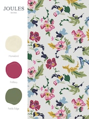 Joules Cream Cambridge Painted Floral Wallpaper Sample - Image 3 of 3